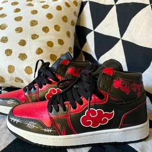 Naruto sneakers brand new, never worn, high tops